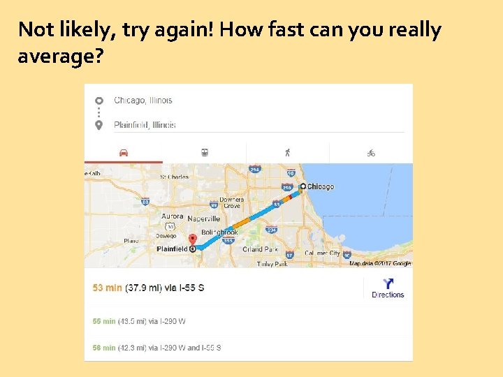 Not likely, try again! How fast can you really average? 