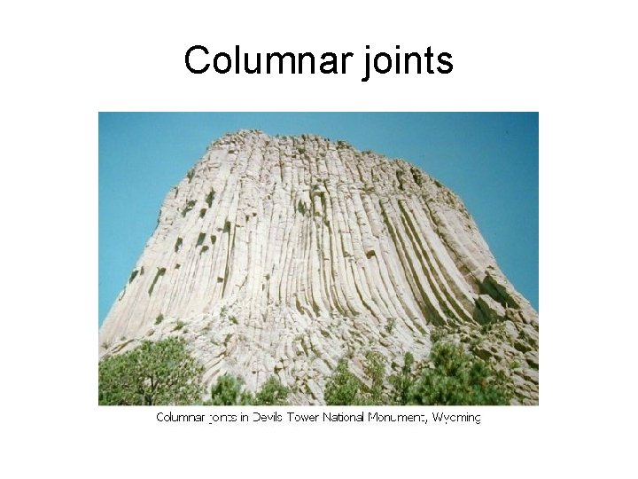 Columnar joints 