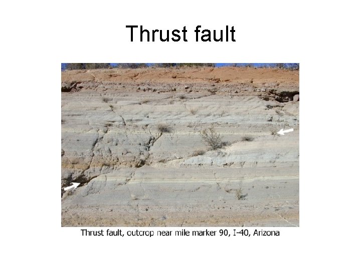 Thrust fault 
