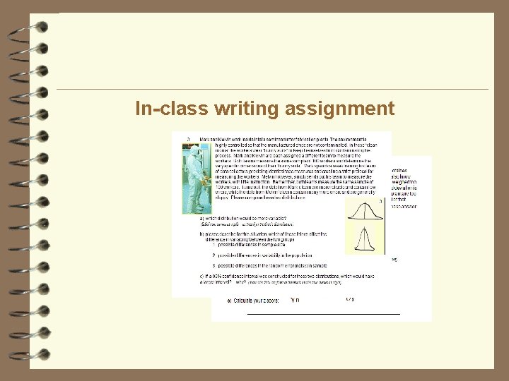 In-class writing assignment 