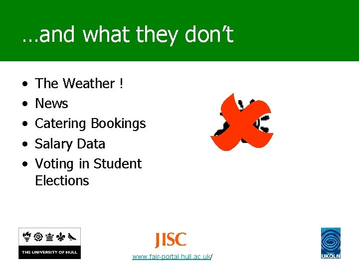 …and what they don’t • • • The Weather ! News Catering Bookings Salary