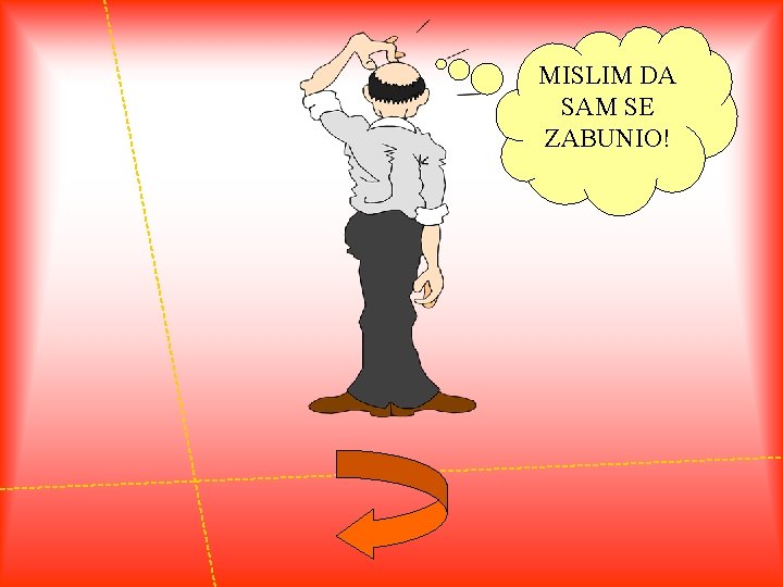 MISLIM DA SAM SE ZABUNIO! 