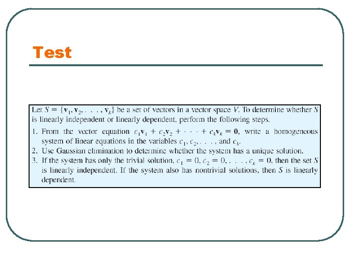 Test 