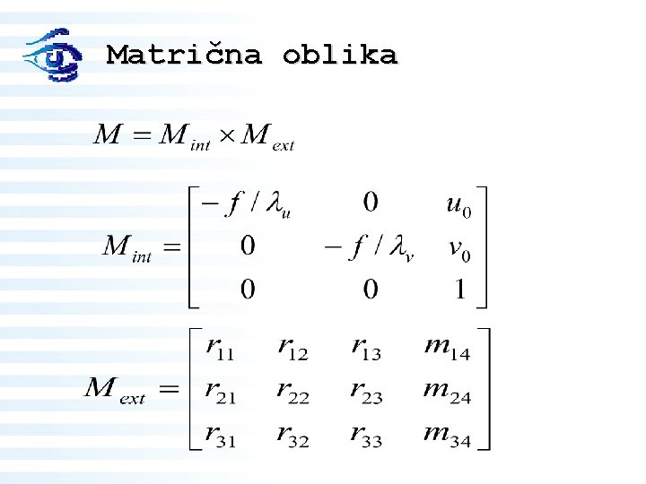 Matrična oblika 