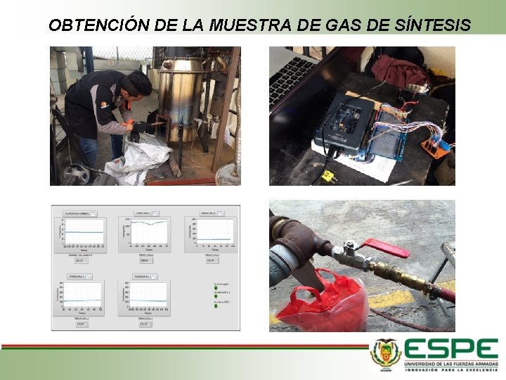 OBTENCIÓN DE LA MUESTRA DE GAS DE SÍNTESIS 