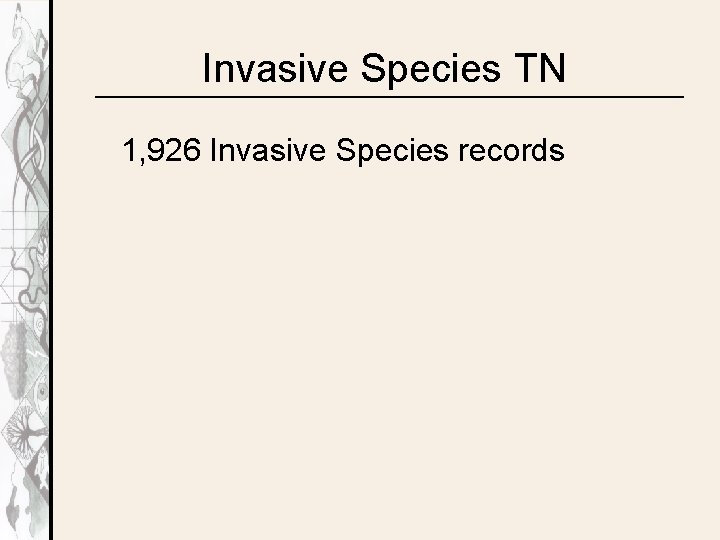 Invasive Species TN 1, 926 Invasive Species records 
