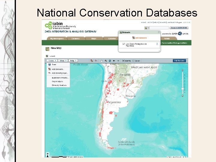 National Conservation Databases 
