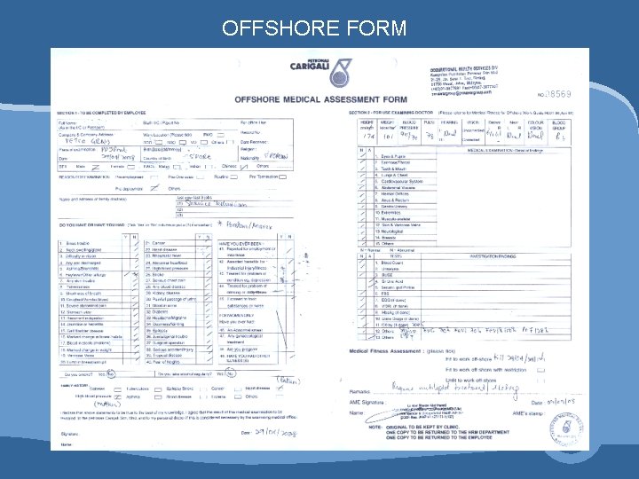 OFFSHORE FORM OFFSHORE FORM