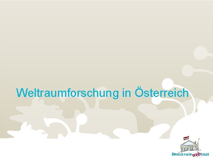 Weltraumforschung in Österreich 