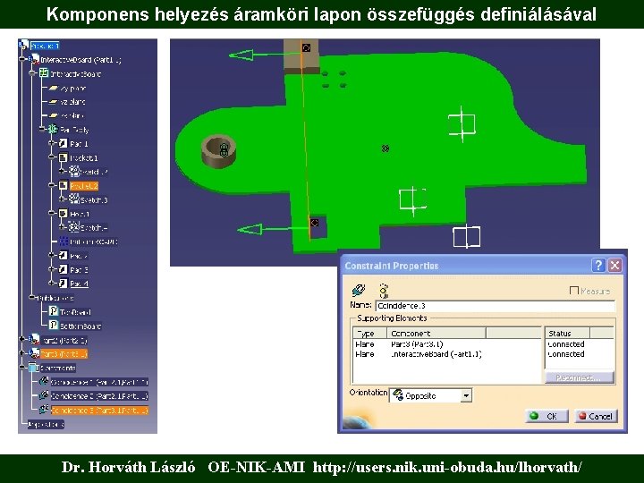 Komponens helyezés áramköri lapon összefüggés definiálásával Dr. Horváth László OE-NIK-AMI http: //users. nik. uni-obuda.