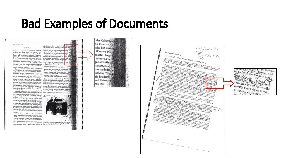 Bad Examples of Documents 