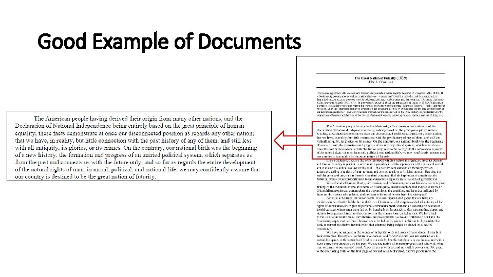 Good Example of Documents 
