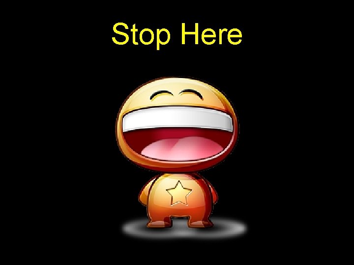 Stop Here Stop Here