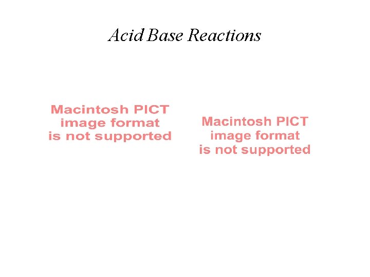 Acid Base Reactions 