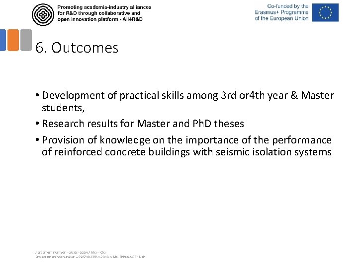 6. Outcomes • Development of practical skills among 3 rd or 4 th year
