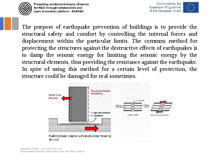The purpose of earthquake prevention of buildings is to provide the structural safety and