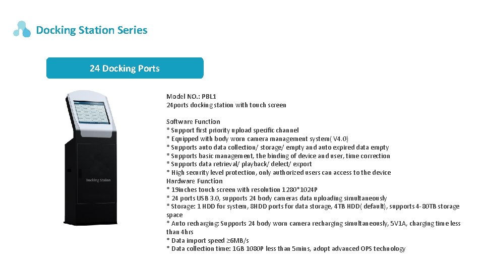 Docking Station Series 24 Docking Ports Model NO. : PBL 1 24 ports docking Docking Station Series 24 Docking Ports Model NO. : PBL 1 24 ports docking