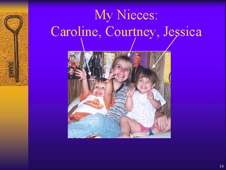 My Nieces: Caroline, Courtney, Jessica 14 
