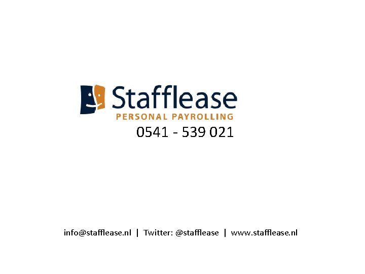 0541 - 539 021 info@stafflease. nl | Twitter: @stafflease | www. stafflease. nl 