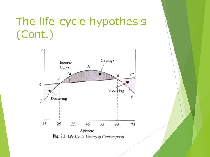 The life-cycle hypothesis (Cont. ) 