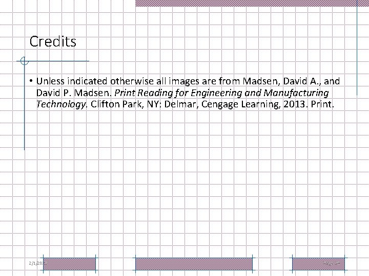 Credits • Unless indicated otherwise all images are from Madsen, David A. , and