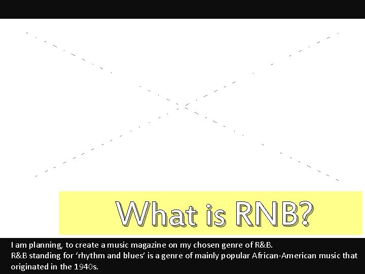 What is RNB? I am planning, to create a music magazine on my chosen