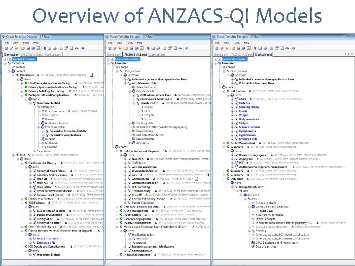 Overview of ANZACS-QI Models 