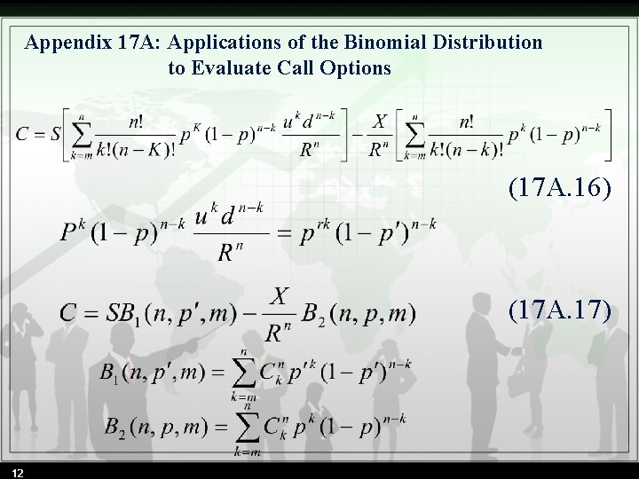 Appendix 17 A: Applications of the Binomial Distribution to Evaluate Call Options (17 A.