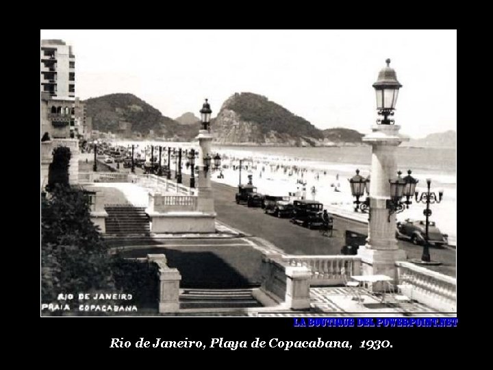 Rio de Janeiro, Playa de Copacabana, 1930. 