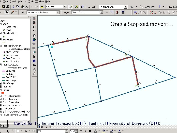 RULE-BASED OBJECT-ORIENTED MODELLING OF PUBLIC TRANSPORT SYSTEMS Grab a Stop and move it… Centre