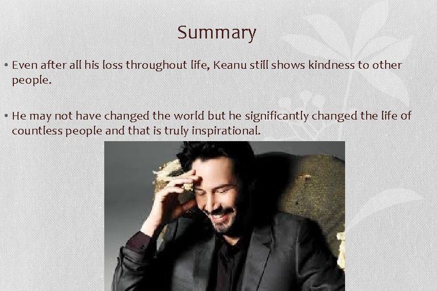 Keanu Reeves Early life Keanu Reeves born September