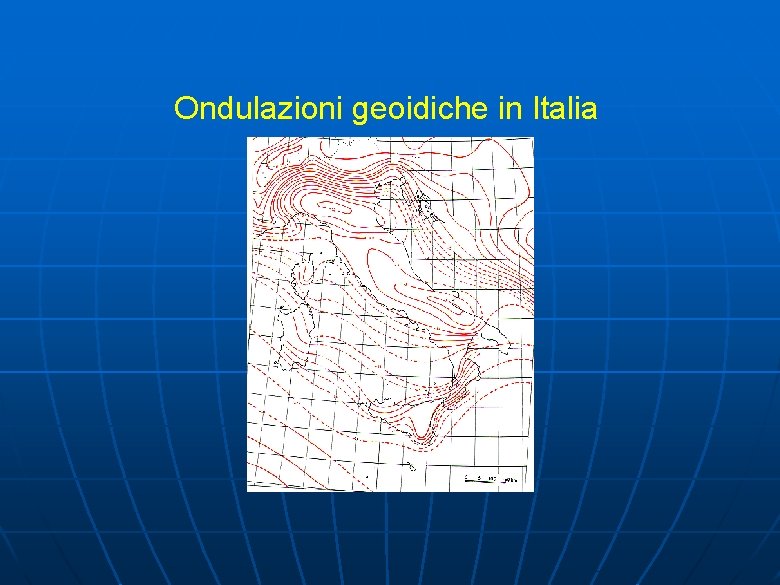 Ondulazioni geoidiche in Italia 