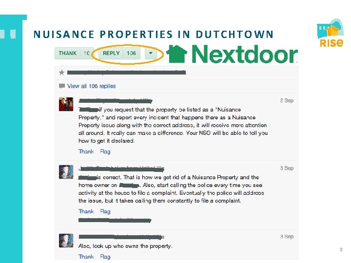 NUISANCE PROPERTIES IN DUTCHTOWN 3 