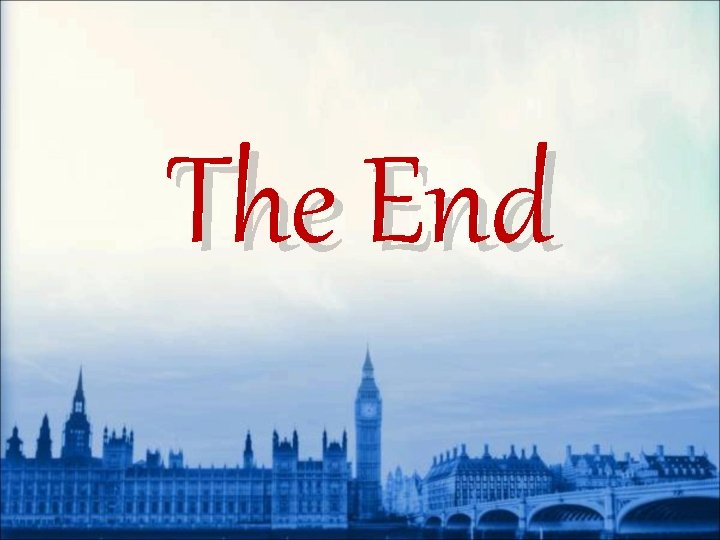 The End 