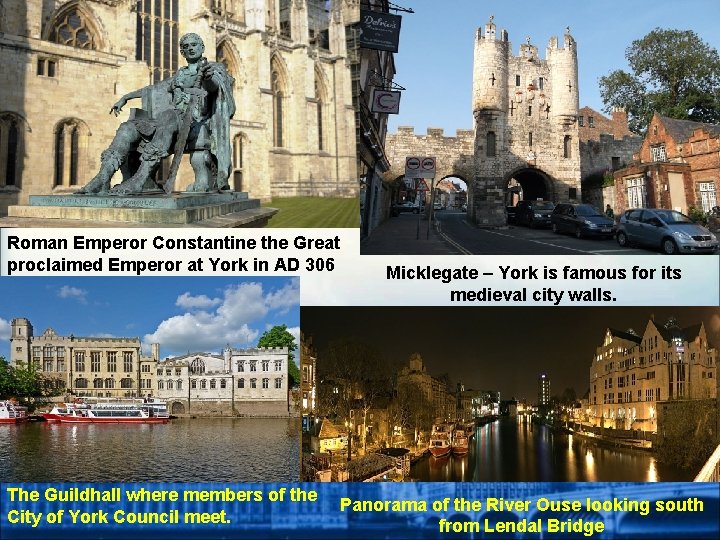 Roman Emperor Constantine the Great proclaimed Emperor at York in AD 306 The Guildhall