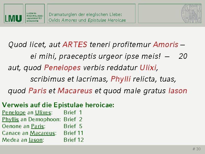 Dramaturgien der elegischen Liebe: Ovids Amores und Epistulae Heroicae Quod licet, aut ARTES teneri