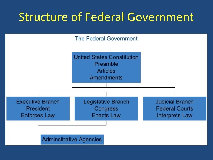 Structure of Federal Government 
