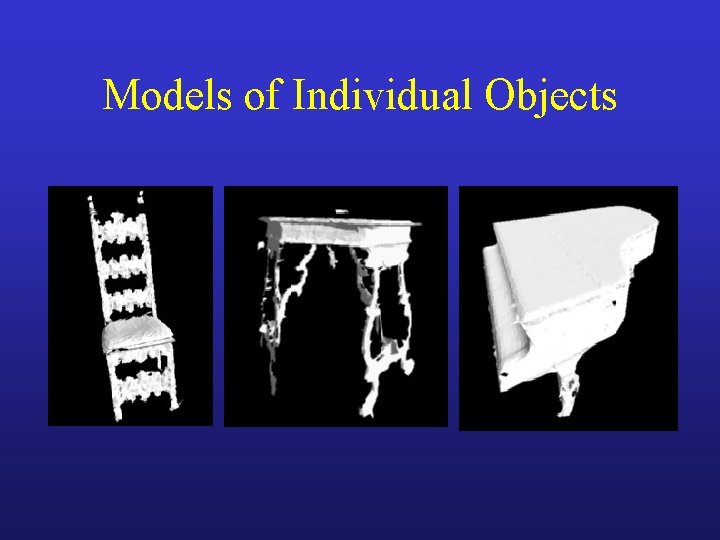 Models of Individual Objects 