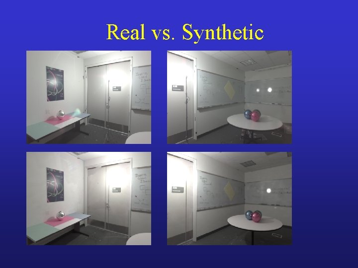 Real vs. Synthetic 