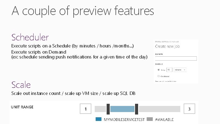 A couple of preview features Scheduler Execute scripts on a Schedule (by minutes / A couple of preview features Scheduler Execute scripts on a Schedule (by minutes /