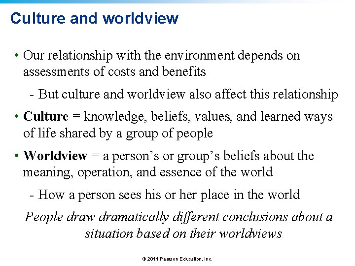 Lecture Outlines Chapter 2 Environment The Science behind
