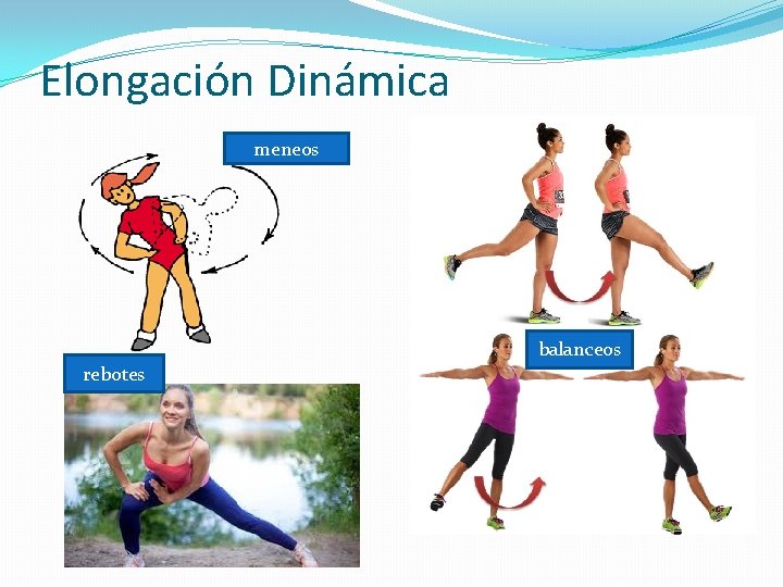 Elongación Dinámica meneos balanceos rebotes 