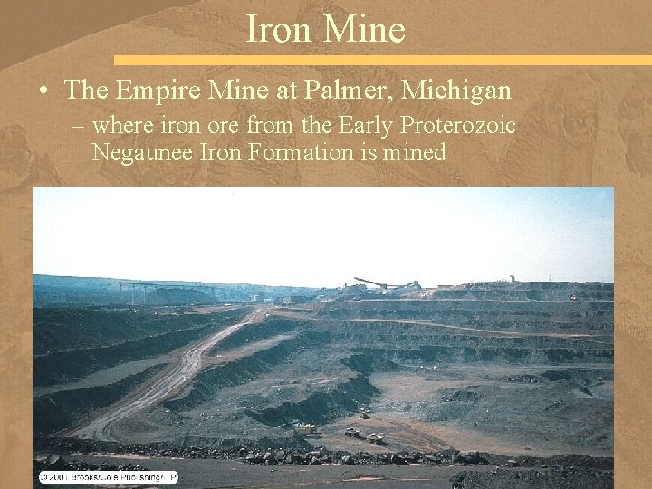 Iron Mine • The Empire Mine at Palmer, Michigan – where iron ore from