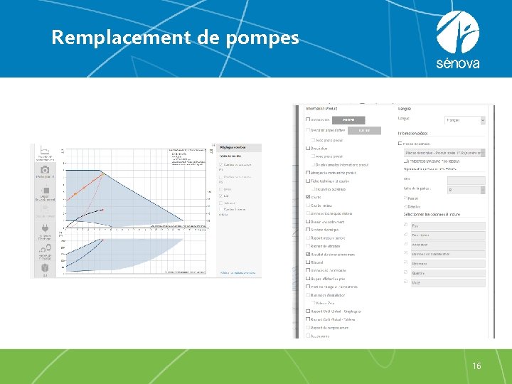 Remplacement de pompes 16 