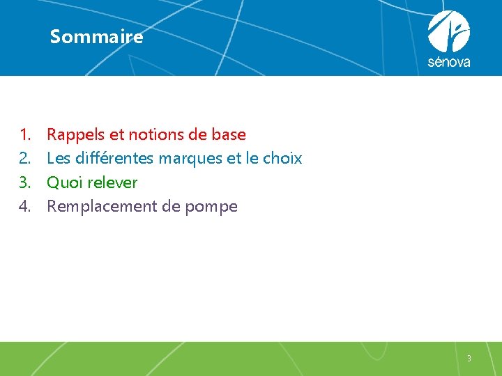 Sommaire 1. 2. 3. 4. Rappels et notions de base Les différentes marques et