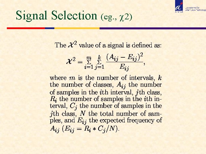 Signal Selection (eg. , 2) 