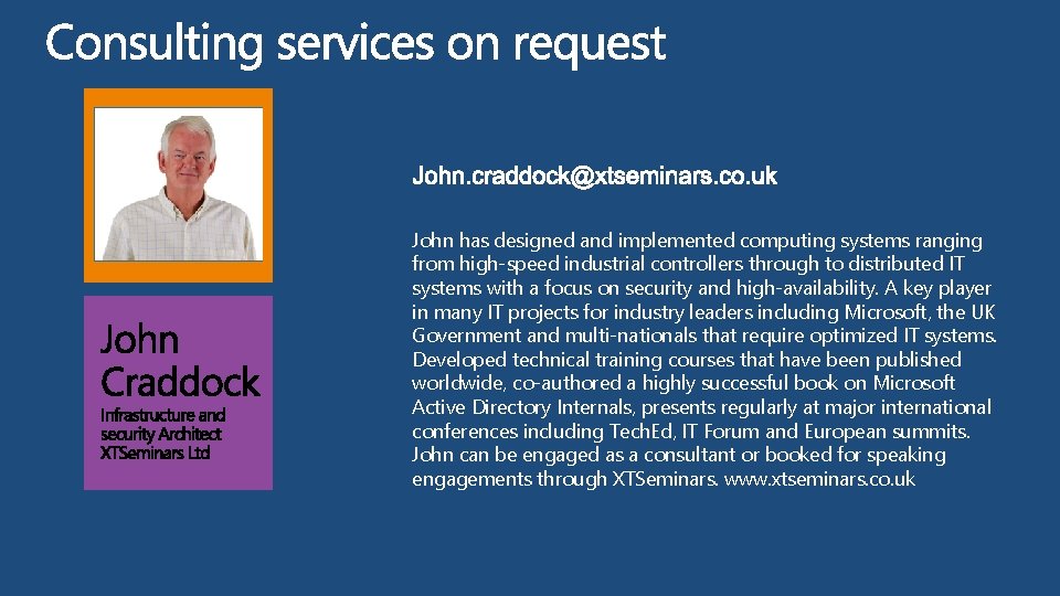 John has designed and implemented computing systems ranging from high-speed industrial controllers through to