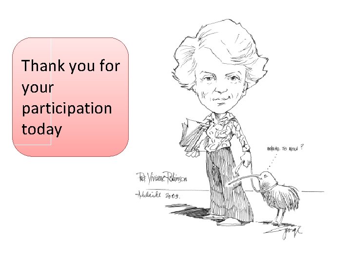 Thank you for your participation today 