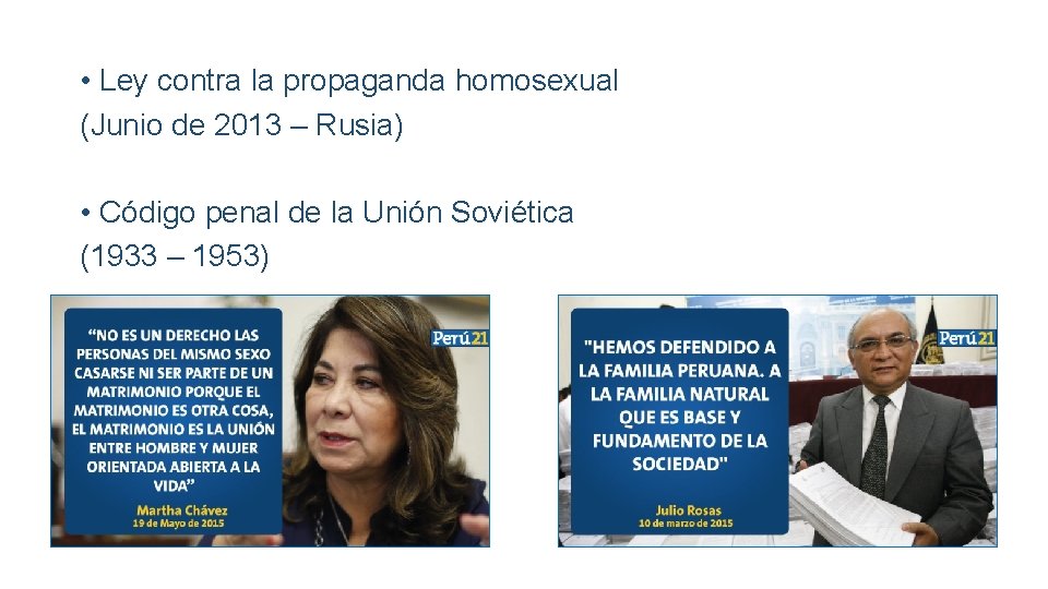  • Ley contra la propaganda homosexual (Junio de 2013 – Rusia) • Código