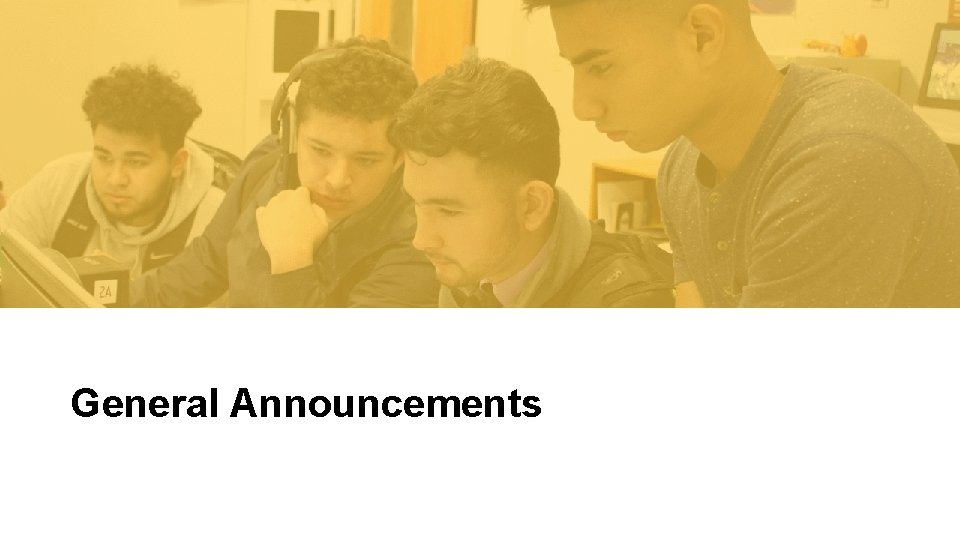 General Announcements Assessment and Student Information 2/1/2022 5 